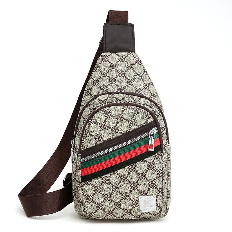 PU Leather Crossbody Chest Bag
