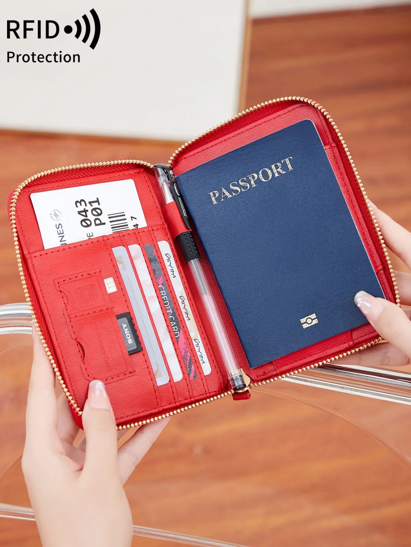 Retro Passport Bag
