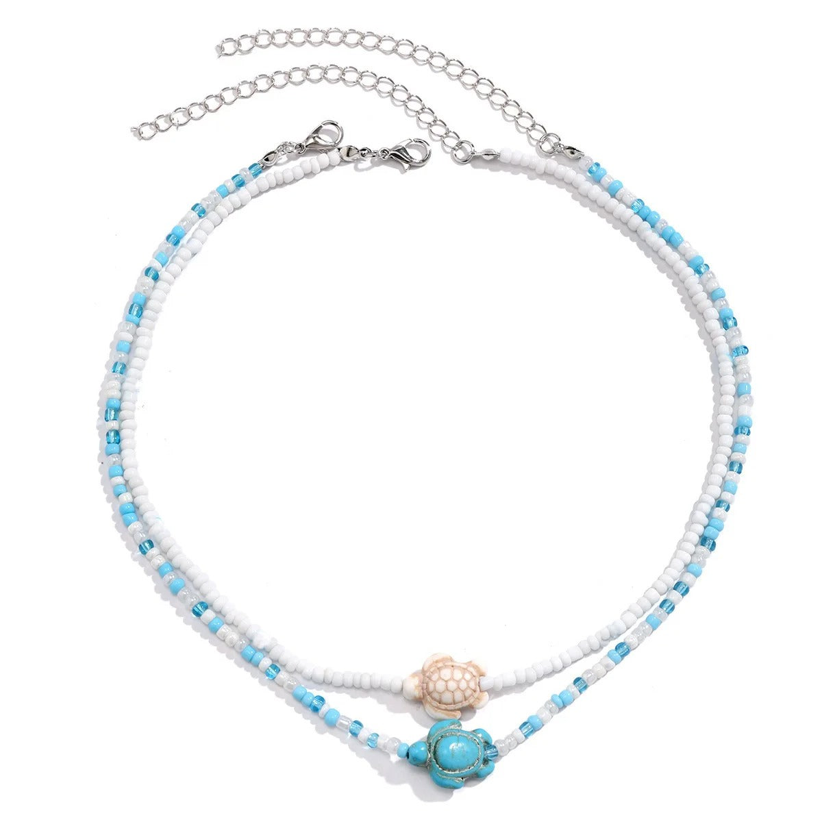 Layered Beads Choker Necklace