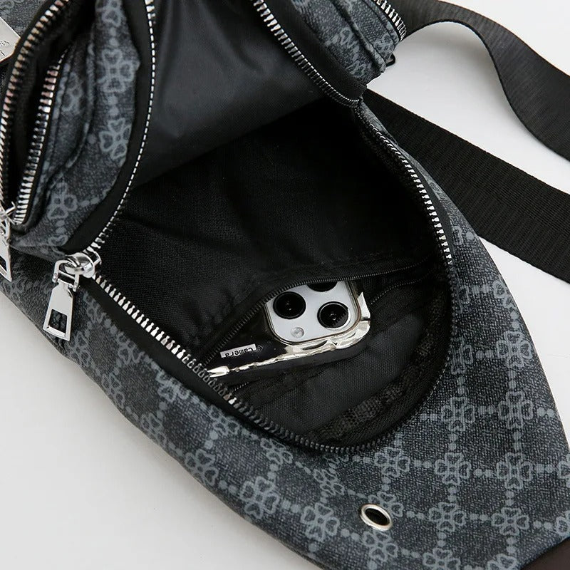 PU Leather Crossbody Chest Bag