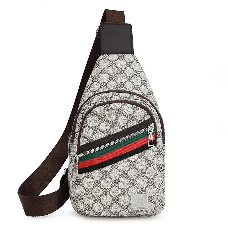 PU Leather Crossbody Chest Bag