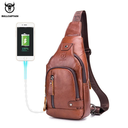 Bullcaptain Leather Slig Bag
