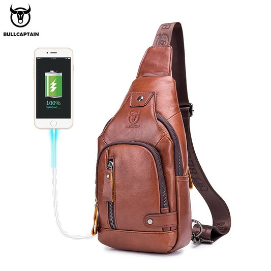Bullcaptain Leather Slig Bag